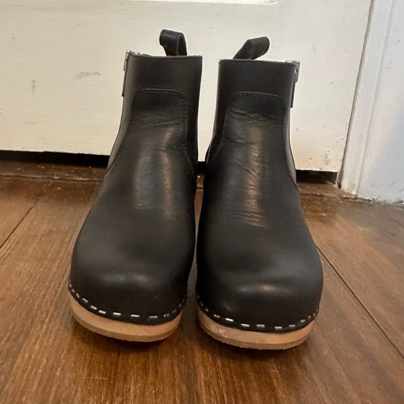 Swedish Hasbeens Zip It Emy, Black, Size 36, EUC - Picture 4 of 11